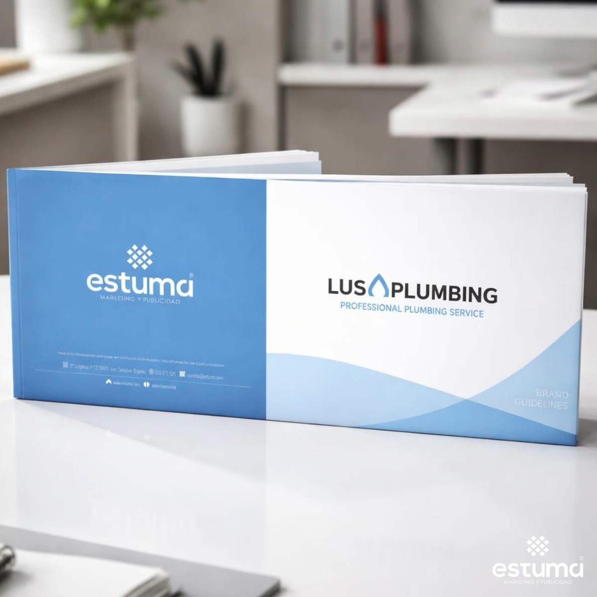 Identidad Visual ESTUMA Branding Marketing Publicidad w 5 MIVC w